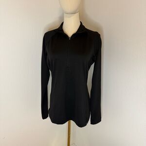 [Patagonia] Women's Black Long Sleeve Top Capilene Base - Size Medium